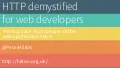 HTTP demystified for web developers